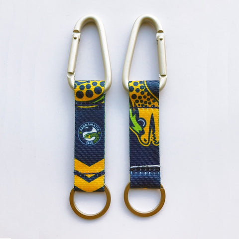 NRL Carabiner Key Ring - Paramatta Eels - Keyring - Clip and Ring