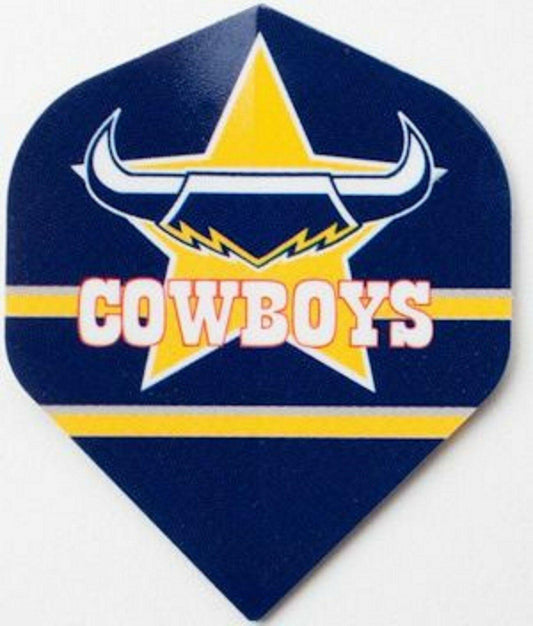 NRL Replacement Dart Flights - Set Of 3 - North Queensland Cowboys - Darts -