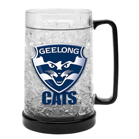 AFL Freeze Mug - Geelong Cats - 375ML - Gel Freeze Mug Cup