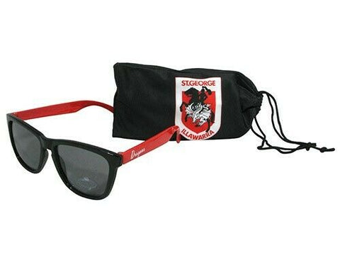 NRL Sunglasses & Case Set - St George Illawarra Dragons - Sunnies - Adult