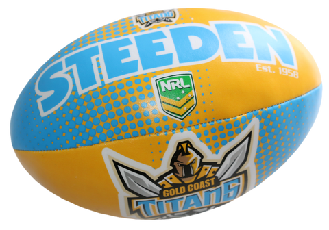 NRL 6 Inch Supporter Sponge Football - Gold Coast Titans - Ball