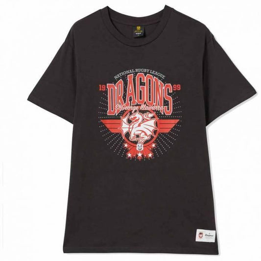 NRL Club Starburst Tee Shirt - St George Illawarra Dragons - Adult