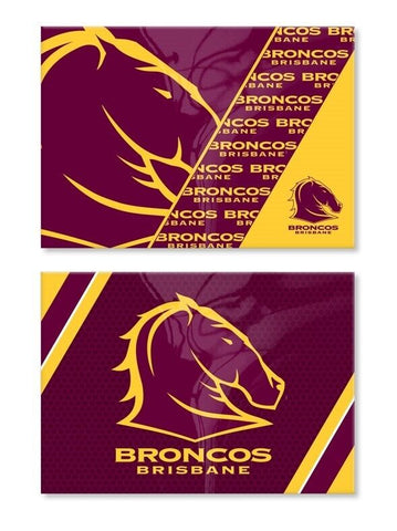 NRL Magnet Set of 2 - Brisbane Broncos - Set of Two Magnets