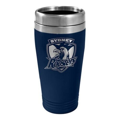 NRL Coffee Travel Mug - Sydney Roosters - 450ml Drink Cup Double Wall
