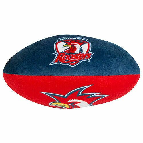 NRL Plush Soft Football - Sydney Roosters - 12cm x 25cm - Infant Toddler Baby
