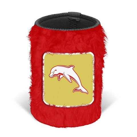 NRL Fluffy Stubby Cooler - Dolphins - Can Holder