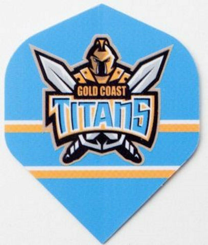 NRL Replacement Dart Flights Set Of 3 - Gold Coast Titans - Darts