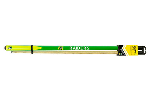 NRL Two Piece Pool Snooker Billiards Cue 57 Inch - Canberra Raiders