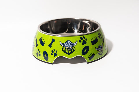 NRL Pet Bowl - Canberra Raiders - Food Water - Dog Cat