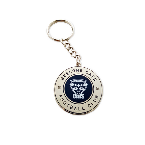 AFL Round Key Ring - Geelong Cats - Keyring - Aussie Rules - TROFE