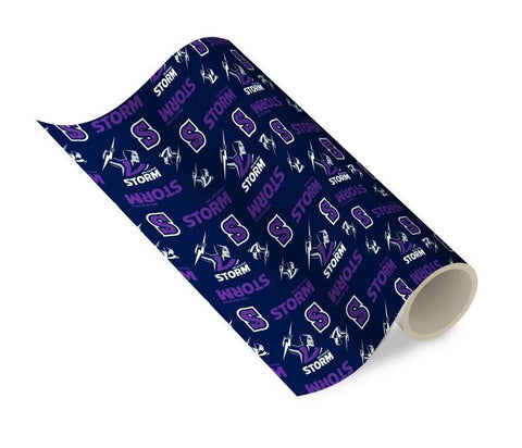 NRL Wrapping paper - Melbourne Storm - New Design - Gift Wrap - 49cm X 69cm