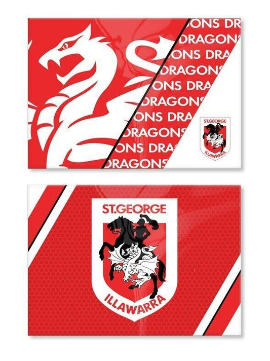 NRL Magnet Set of 2 - St George Illawarra Dragons - Set of Two Magnets