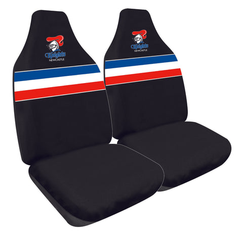 NRL Front Car Seat Covers Newcastle Knights - Set Of 2 One Size Fits All -