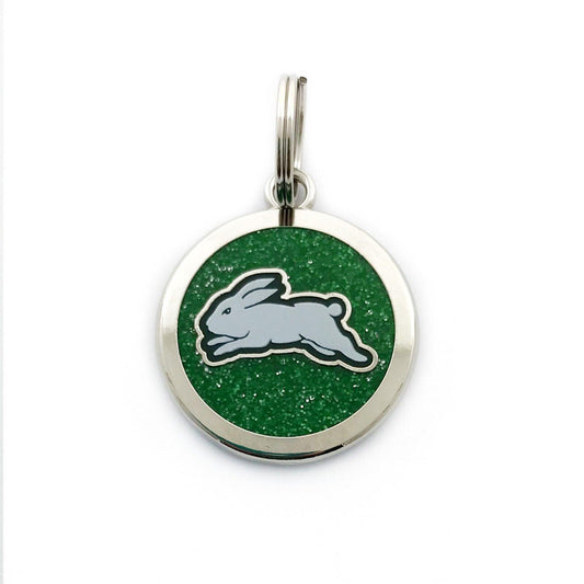 NRL Pet ID Tag - South Sydney Rabbitohs - Engravable - 25mm diameter