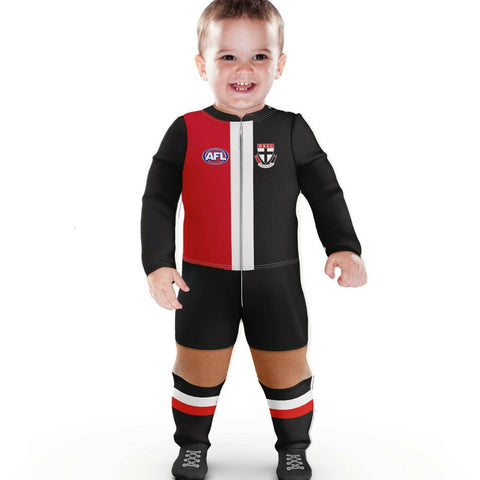 AFL Footy Suit Body Suit - St Kilda Saints - Baby Toddler Infant