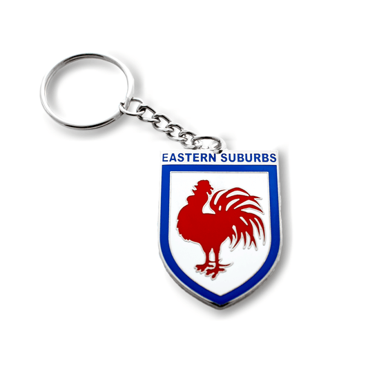 NRL Heritage Metal Key Ring - Sydney Roosters - Logo Keyring - Rugby League