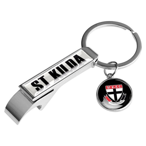 AFL Bottle Opener Key Ring - St Kilda Saints - Metal Keyring