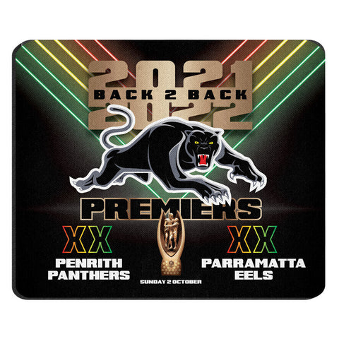 NRL 2022 Premiers Mouse Pad - Penrith Panthers