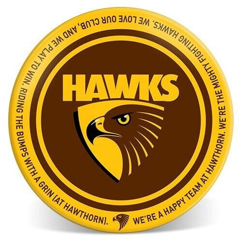 AFL Melamine Plate - Hawthorn Hawks - 20cm diameter - Single