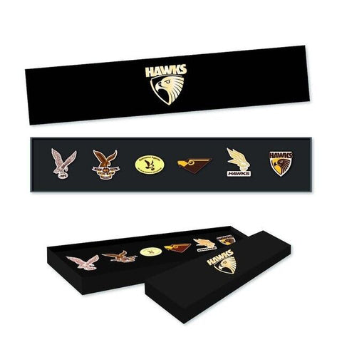 AFL Evolution Pin Set - History Logos - Hawthorn Hawks