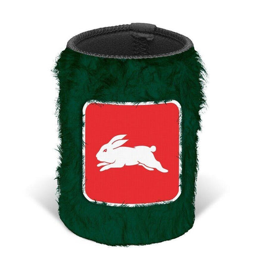 NRL Fluffy Stubby Cooler - South Sydney Rabbitohs - Can Holder