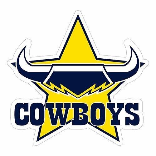 NRL Logo Sticker - North Queensland Cowboys - 25cm x 21cm Decal