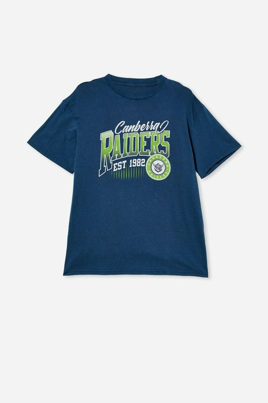 NRL Mens Souvenir Tee Shirt - Canberra Raiders - 100% Cotton - Adult