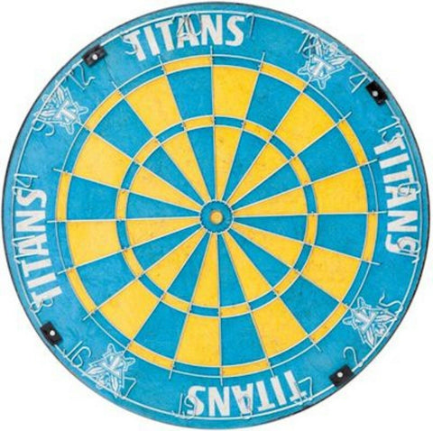 NRL Competition Size Dart Board - Gold Coast Titans - In Box - Dartboard