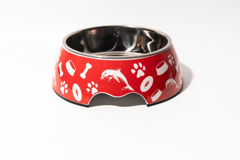 NRL Pet Bowl - Dolphins - Food Water - Dog Cat