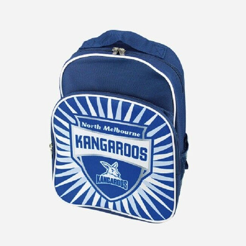 AFL Shield Backpack - North Melbourne Kangaroos - Kids Bag - School Back Pack