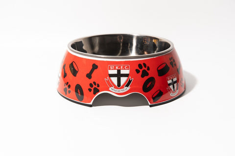 AFL Pet Bowl - St Kilda Saints - Food Water - Dog Cat