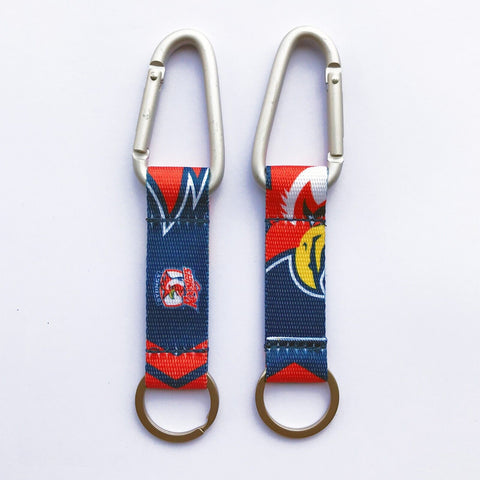 NRL Carabiner Key Ring - Sydney Roosters - Keyring - Clip and Ring