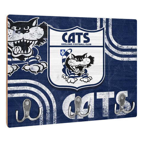 AFL Heritage Key Rack - Geelong Cats - Gift - Retro