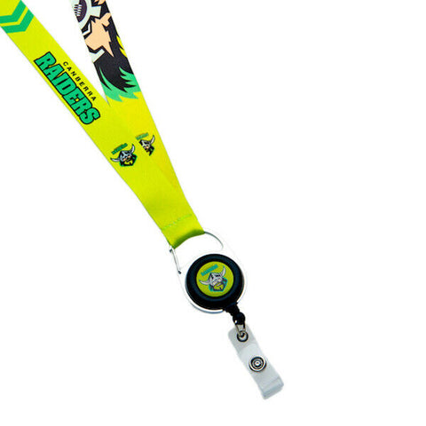 NRL Lanyard with Retractable ID Clip - Canberra Raiders