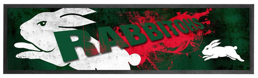 NRL Logo Bar Runner - South Sydney Rabbitohs - Bar Mat - 25cm x 90cm