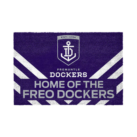 AFL Front Back Door Welcome Entry Mat - Fremantle Dockers - 61cm x 41cm