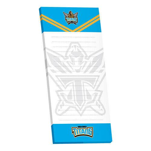 NRL Shopping List Note Pad - Gold Coast Titans -