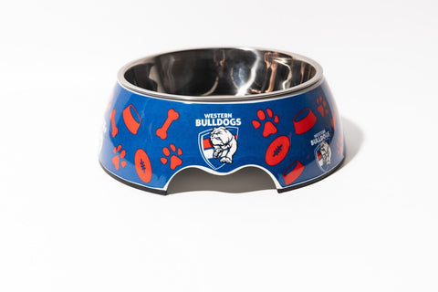 AFL Pet Bowl - Western Bulldogs - Food Water - Dog Cat