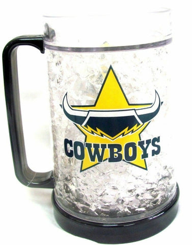 NRL Freeze Mug - North Queensland Cowboys - 375ML - Gel Freeze Drinking Cup