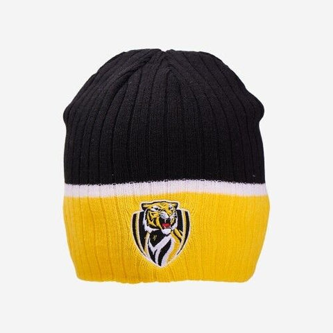 AFL Boundary Rib Beanie - Richmond Tigers - Winter Hat