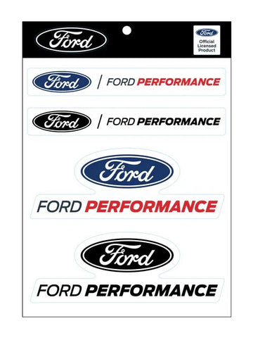 FORD Performance Sticker Sheet - 4 Stickers Per Sheet - Ford Logo Decal