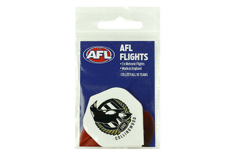 AFL Replacement Dart Flights Set Of 3 - Collingwood Magpies - Darts