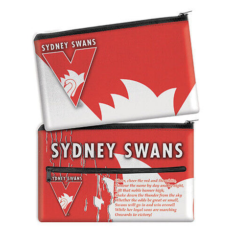 AFL Pencil Case - School - Work - Large - Sydney Swans - Team Song