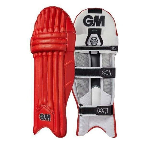 Gunn & Moore - GM Maxi Cricket Coloured Batting Pads - Adult - Red - RH