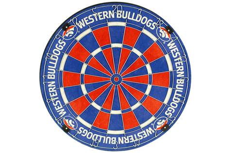AFL Competition Size Dart Board - Western Bulldogs - Dartboard