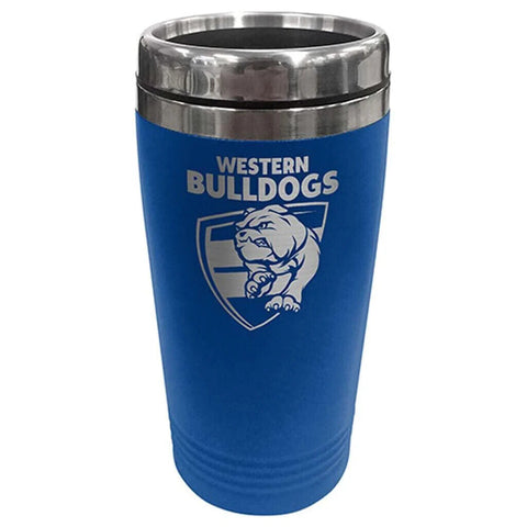 AFL Coffee Travel Mug - Western Bulldogs - Thermal Drink Cup With Lid
