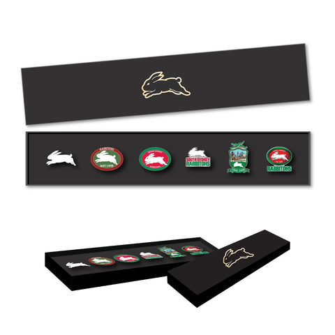 NRL Evolution Pin Set - History Logos - South Sydney Rabbitohs