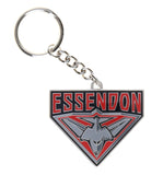 AFL Logo Metal Key Ring - Essendon Bombers - Keyring - Aussie Rules - TROFE