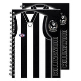 AFL Notebook Pad - Set Of Two - Collingwood Magpies - Rugby League