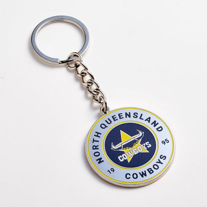 NRL Round Key Ring - North Queensland Cowboys - Keyring - Rugby League - TROFE